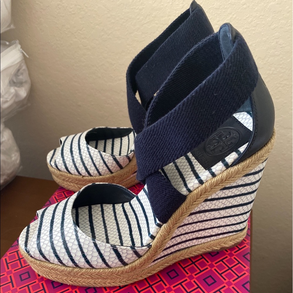 Tory Burch Limited Edition Collection Wedge Sandals - Picture 2 of 4